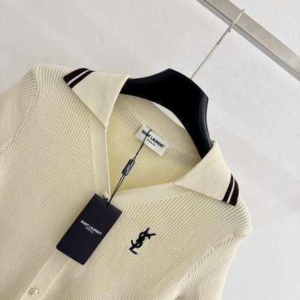 YSL 26S KNIT POLO TOP 493