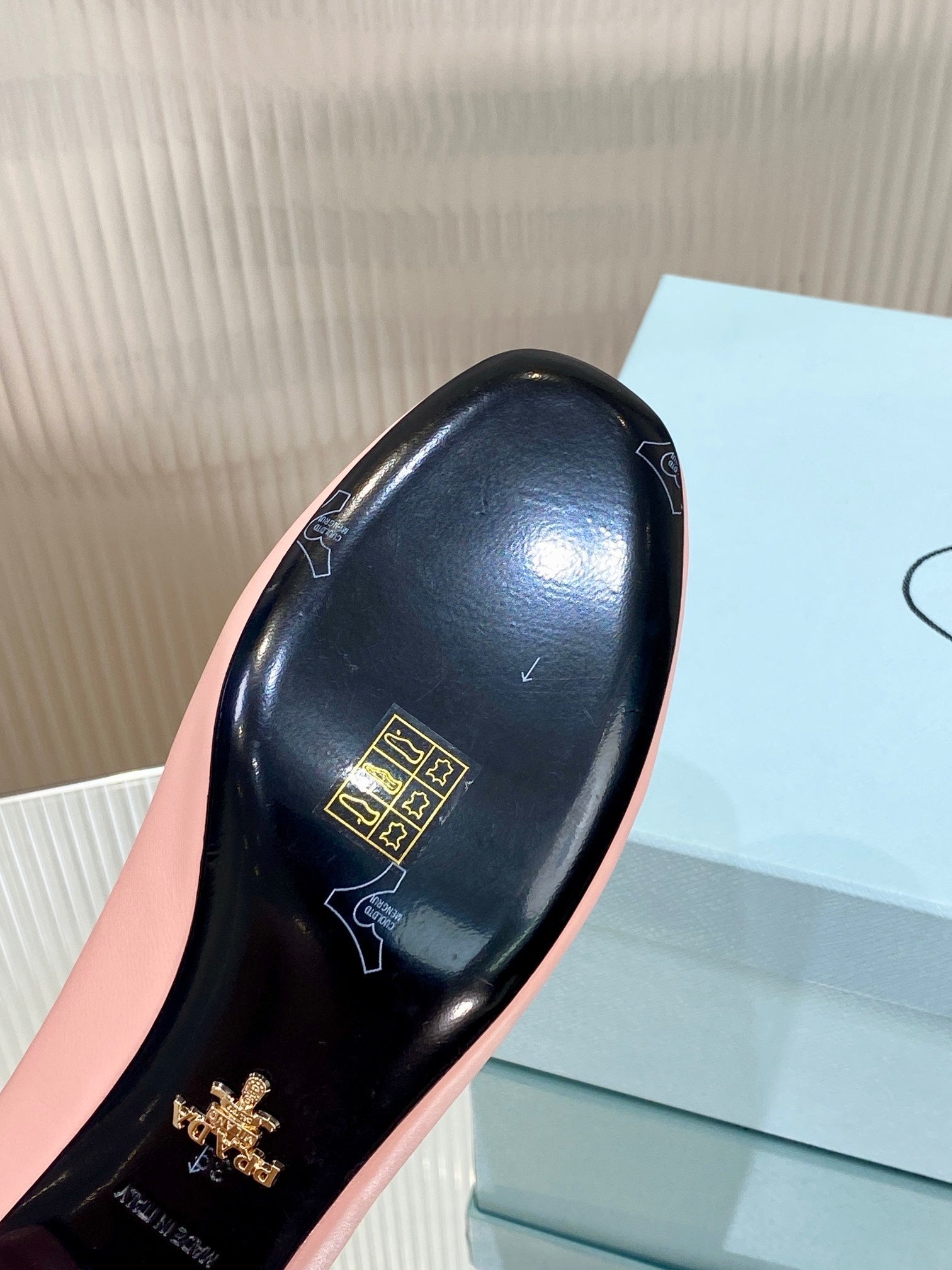 PRA NAPPA MARY JANE PUMPS LIGHT PINK LAMBSKIN
