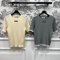 MIUMIU CROPPED KNIT FITTED TOP 268661
