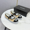 CHANEL 26S MARY JANE SNEAKERS IN BEIGE CALFSKIN