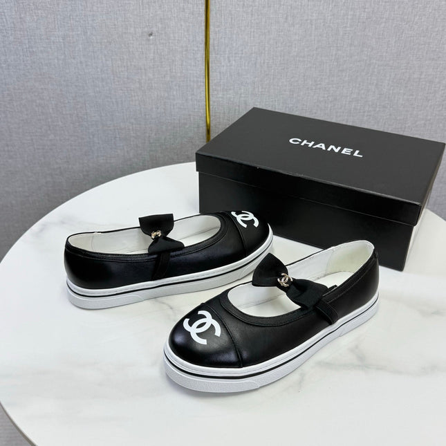CHANEL 26S MARY JANE SNEAKERS IN BLACK CALFSKIN