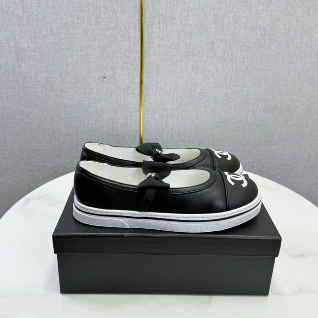 CHANEL 26S MARY JANE SNEAKERS IN BLACK CALFSKIN