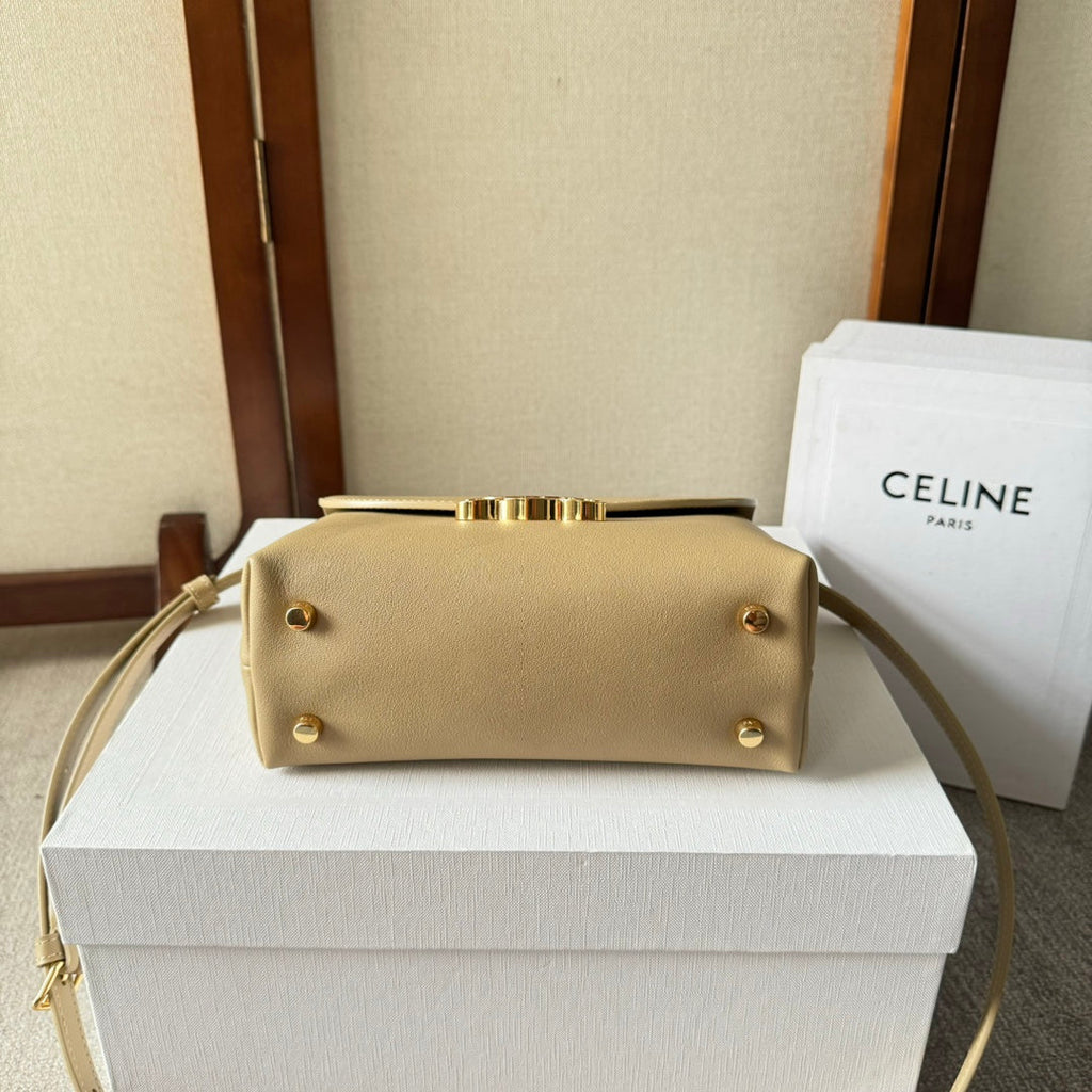 TEEN NINO BAG 20 IN PARMESEAN YELLOW SOFT CALFSKIN GOLD HARDWARE