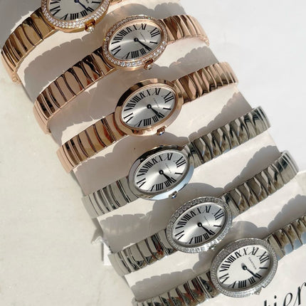 BAIGNOIRE DE CARTIER – OVAL SHAPE SILVER CASE