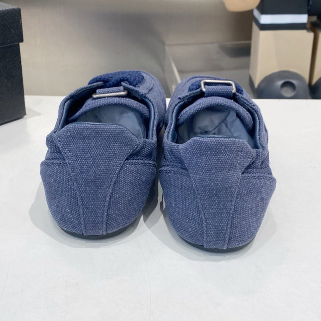 PRADA 26S SNEAKERS IN DARK BLUE FABRIC