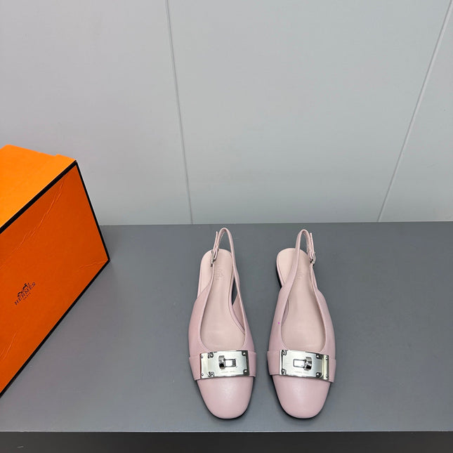INNOCENTE SLINGBACK IN LIGHT PINK CALFSKIN