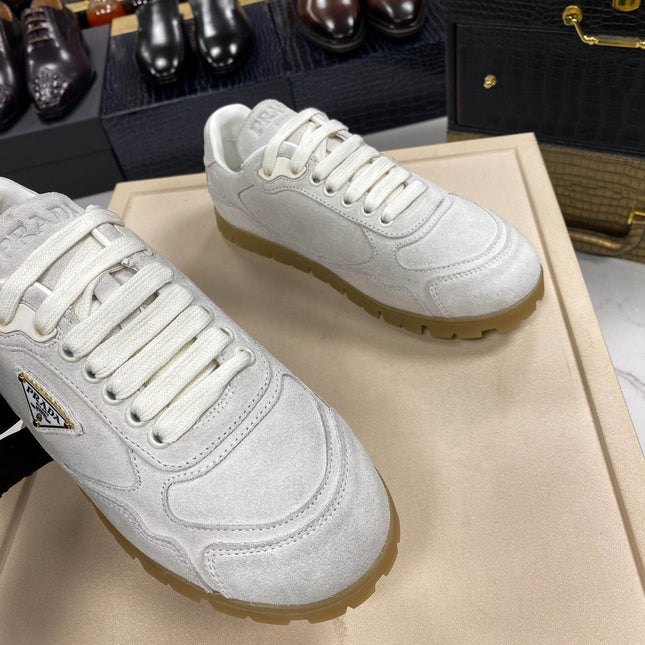PRA TRAIL FADED GREY SUEDE SNEAKERS