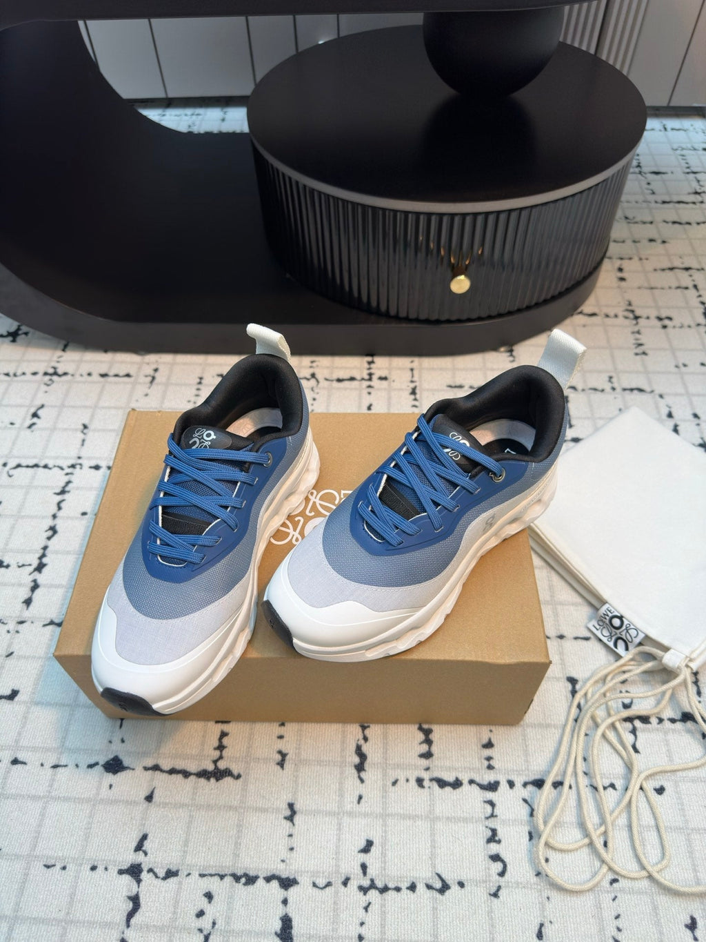 LW CLOUDTILT 2.0 SNEAKER WHITE AND BLUE POLYESTER
