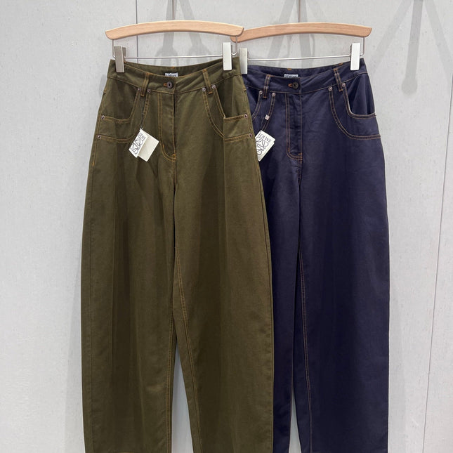 Loewe 25 Straight Wide-leg Jeans Cotton