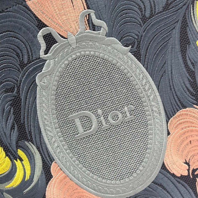 DIOR 26S LARGE BOOK TOTE 42 IN MULTICOLOR WOVEN FABRIC