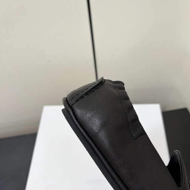 CELINE 26S MAILLON TRIOMPHE LOAFER IN BLACK SOFT CALFSKIN