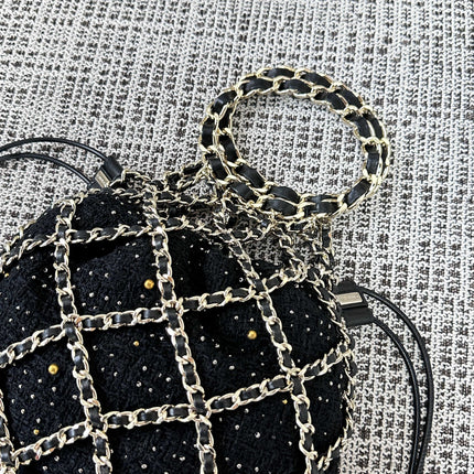 CHANEL 26S PARIS-CHENONCEAU  PRE-FALL MESH BAG 24 IN MESH GOLD HARDWARE