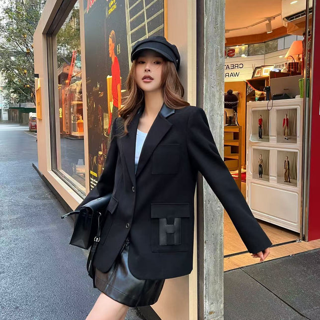 HERMES 25S LAPEL BLAZER 389