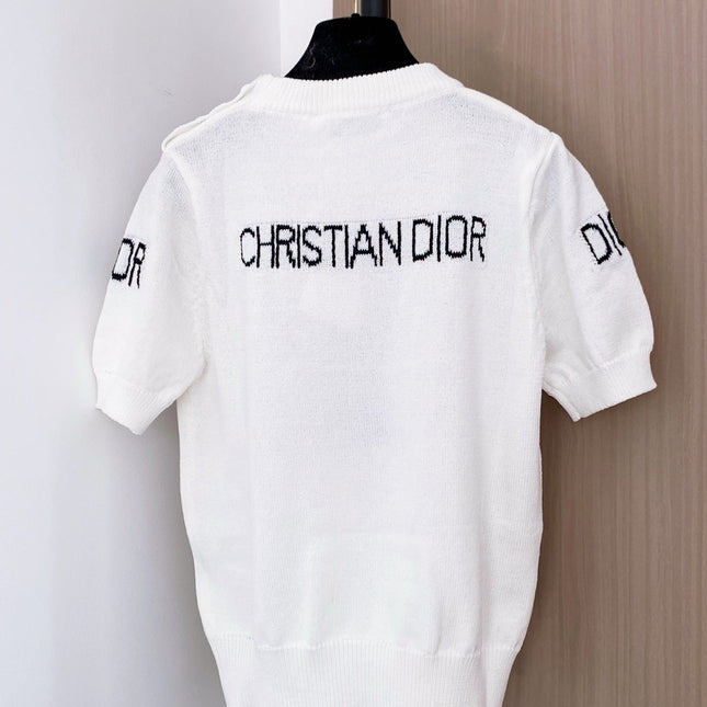 DIOR 26S SHORT SLEEVE KNIT SWEATER 984