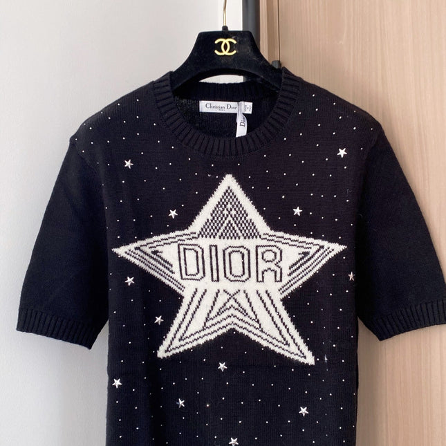DIOR 26S SHORT SLEEVE KNIT SWEATER 987
