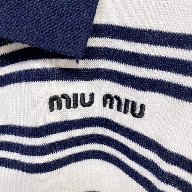 MIUMIU 26S COLLARED TANK TOP 1035