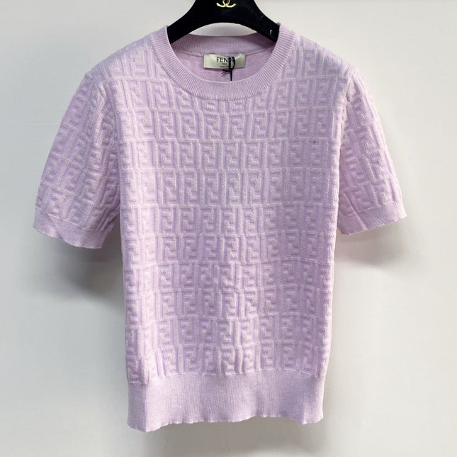 FENDI 26S SHORT SLEEVE KNIT T-SHIRT 217