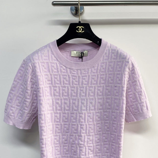 FENDI 26S SHORT SLEEVE KNIT T-SHIRT 217