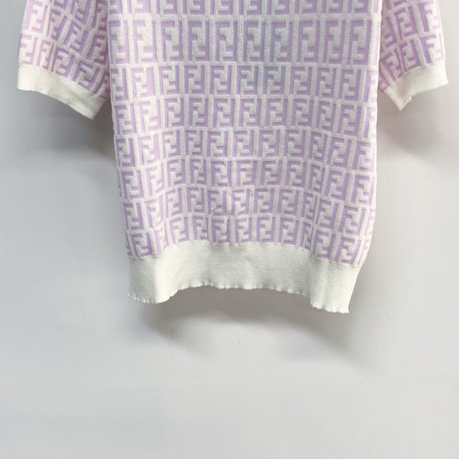 FENDI 26S SHORT SLEEVE KNIT T-SHIRT 216