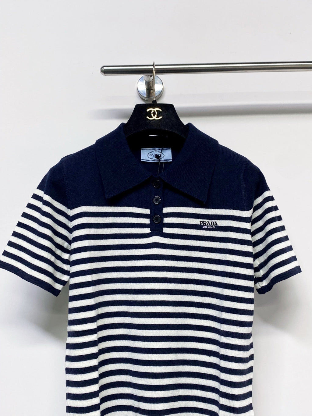 PRADA 26S SHORT SLEEVED POLO SHIRT 742