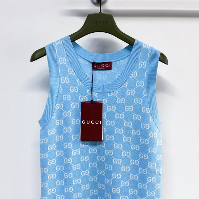 GUCCI 26S EMBELLISHED SLEEVELESS DRESS 109