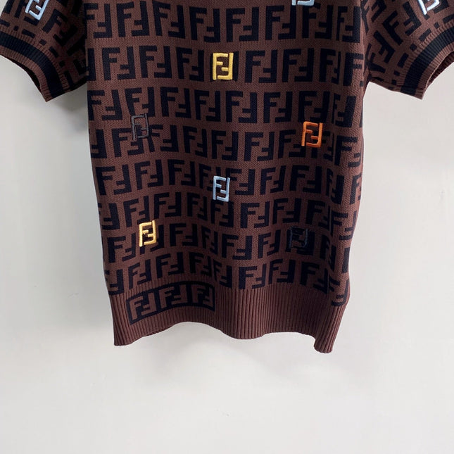 FENDI 26S SHORT SLEEVE KNIT TOP 163