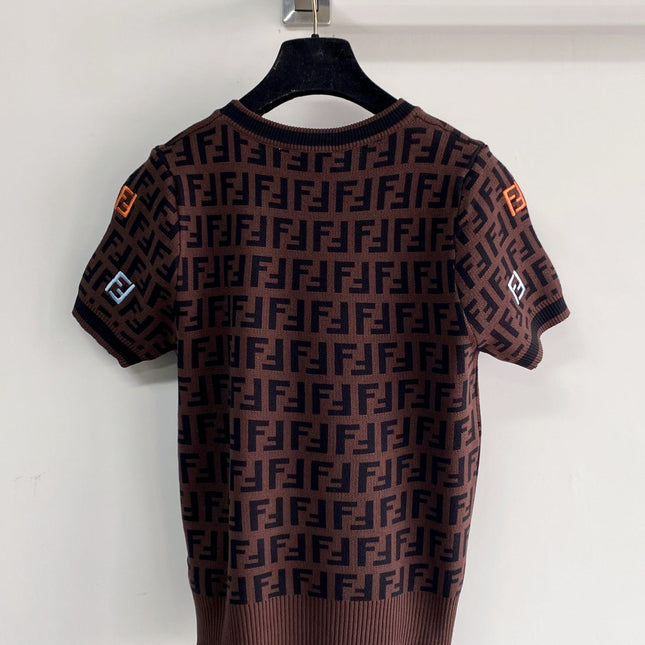 FENDI 26S SHORT SLEEVE KNIT TOP 163