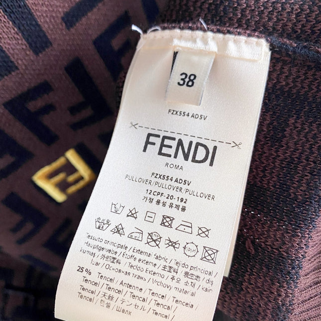 FENDI 26S SHORT SLEEVE KNIT TOP 163