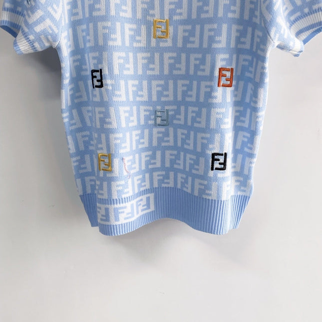 FENDI 26S SHORT SLEEVE KNIT TOP 161