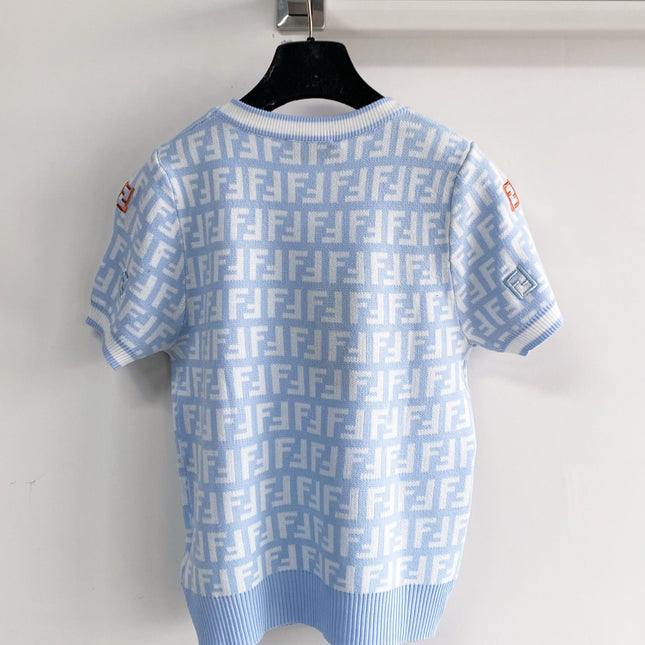 FENDI 26S SHORT SLEEVE KNIT TOP 161