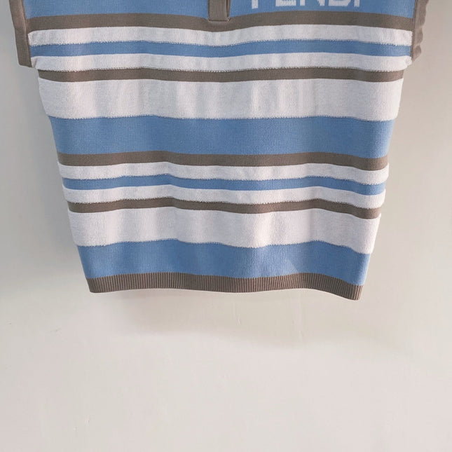 FENDI 26S SHORT SLEEVE KNIT POLO 137