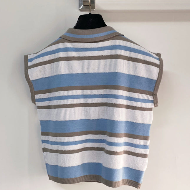 FENDI 26S SHORT SLEEVE KNIT POLO 137