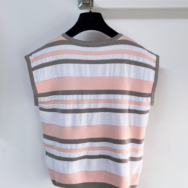 FENDI 26S SHORT SLEEVE KNIT TOP 138