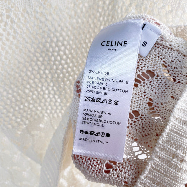 CELINE 26S KNIT SHORT SLEEVE TOP 213