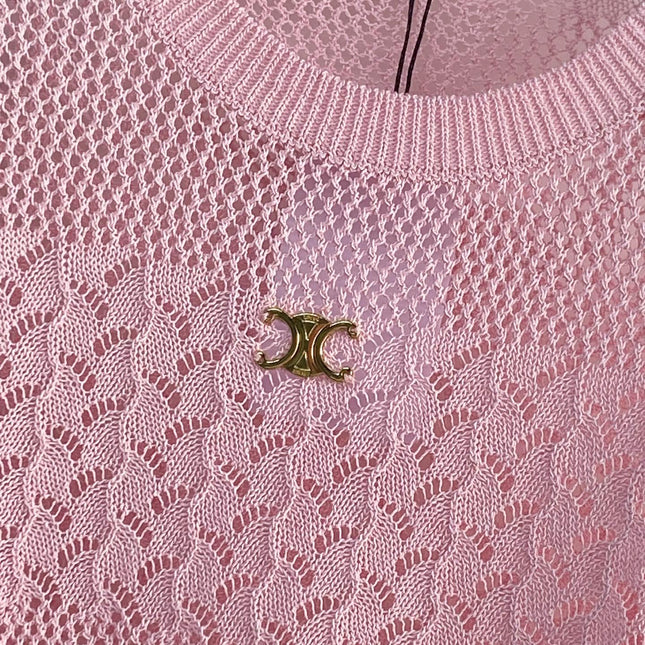 CELINE 26S KNIT SHORT SLEEVE TOP 212
