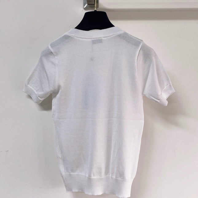 CHANEL 26S SHORT-SLEEVE KNIT TOP STYLE 1086