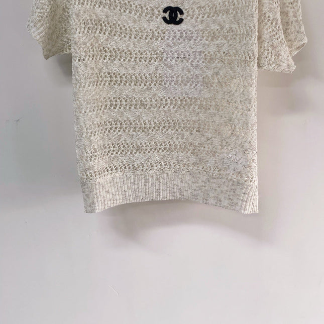 CHANEL 26S SHORT-SLEEVE KNIT TOP STYLE 1088