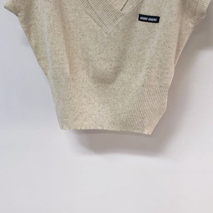 MIUMIU 26S SHORT-SLEEVED SWEATER STYLE 1145