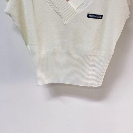 MIUMIU 26S SHORT-SLEEVED SWEATER STYLE 1144