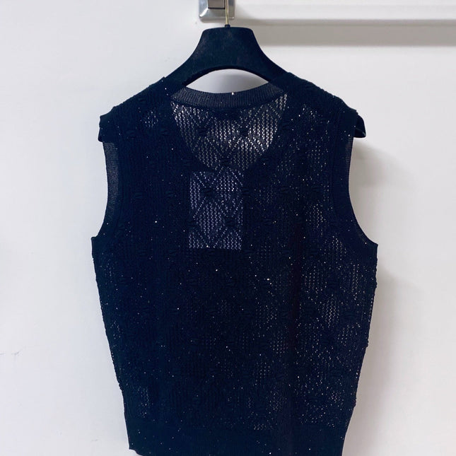 CHANEL 26S SLEEVELESS SWEATER STYLE 1049