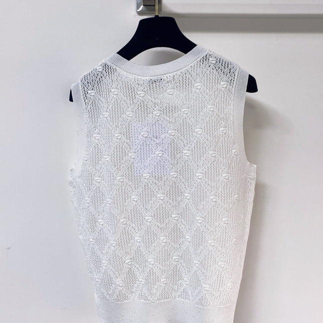CHANEL 26S SLEEVELESS SWEATER STYLE 1048
