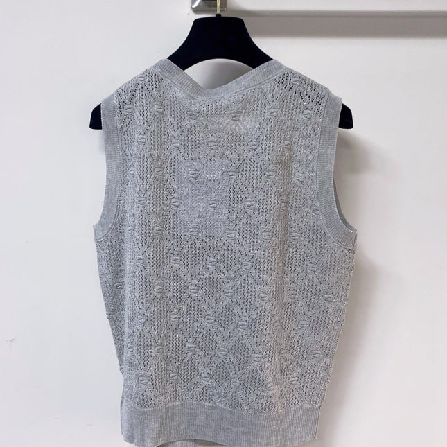 CHANEL 26S SLEEVELESS SWEATER STYLE 1047