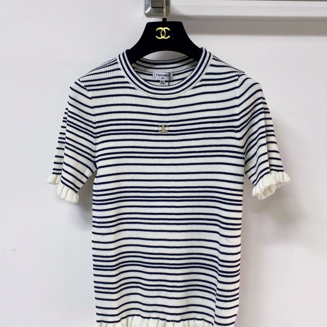 CHANEL 26S SHORT-SLEEVE SWEATER STYLE 1051