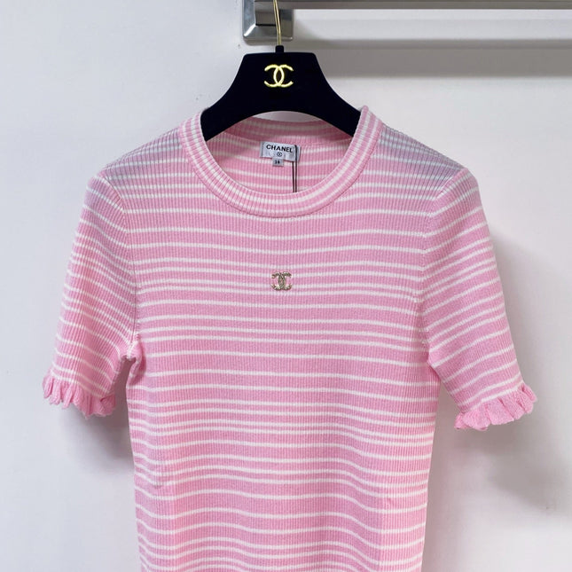 CHANEL 26S SHORT-SLEEVE SWEATER STYLE 1050