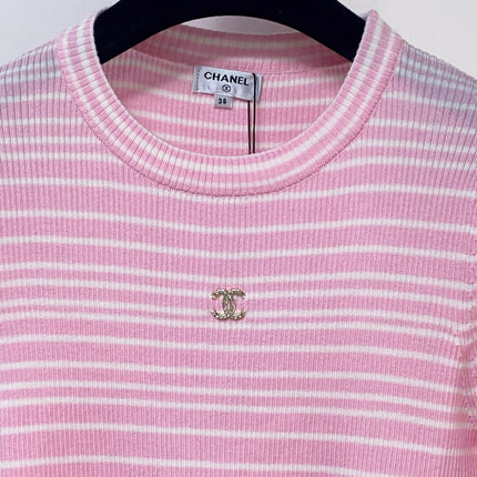 CHANEL 26S SHORT-SLEEVE SWEATER STYLE 1050