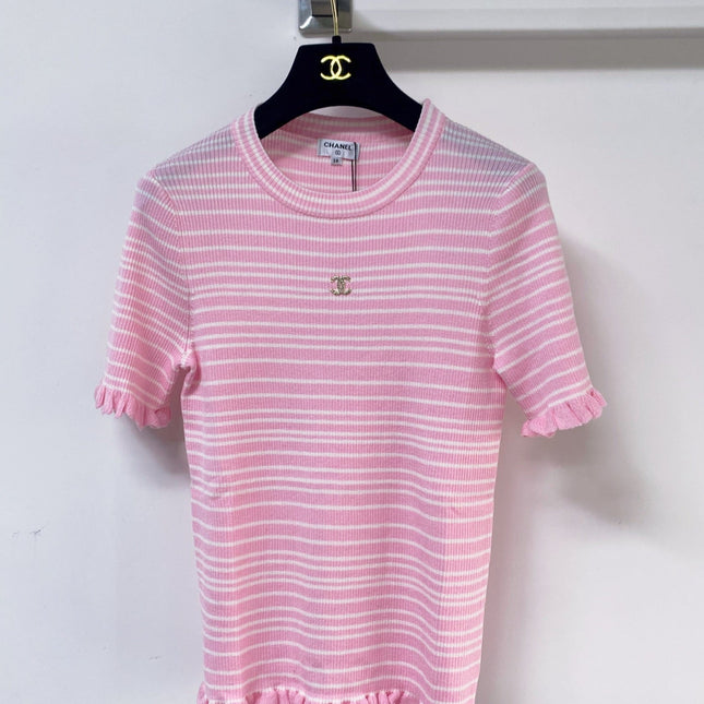 CHANEL 26S SHORT-SLEEVE SWEATER STYLE 1050