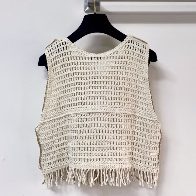 CHANEL 26S SLEEVELESS SWEATER STYLE 1053