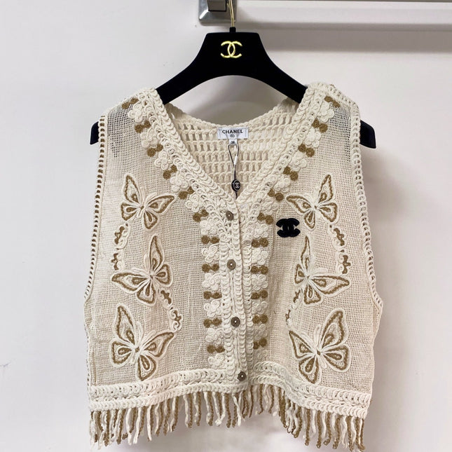 CHANEL 26S SLEEVELESS SWEATER STYLE 1053