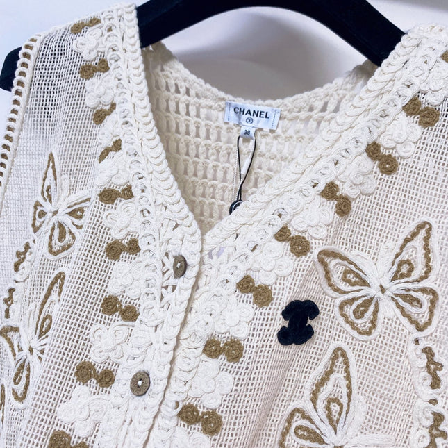 CHANEL 26S SLEEVELESS SWEATER STYLE 1053