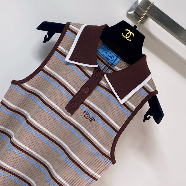 PRADA 26S SLEEVELESS POLO SHIRT STYLE 891